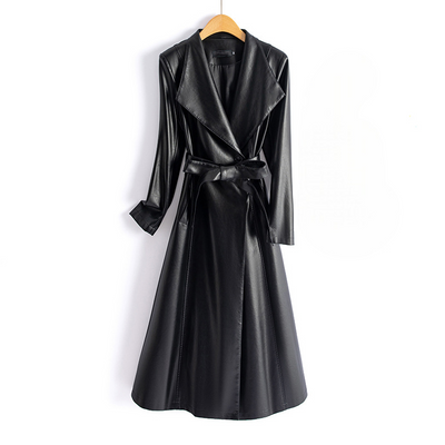 Brooklyn Leather Trench Coat