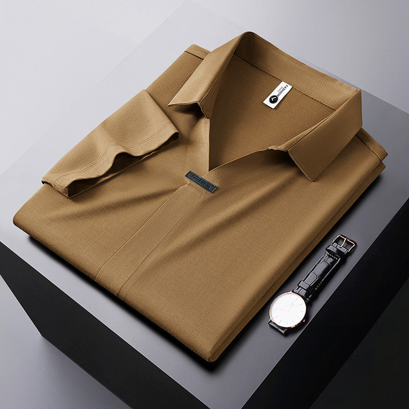 Joshua | Cotton Polo Shirt with Silk
