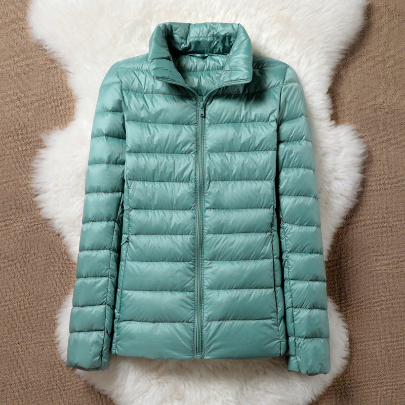 THE SERENA PUFFER JACKET | MINT GREEN