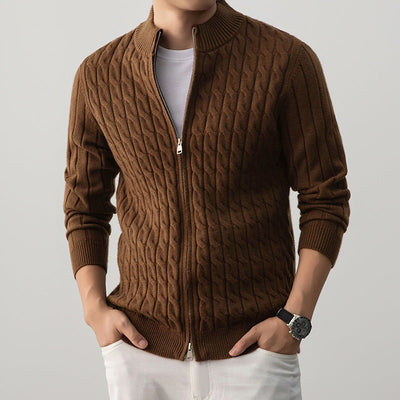 Sterling Wool Zip-Up Cardigan