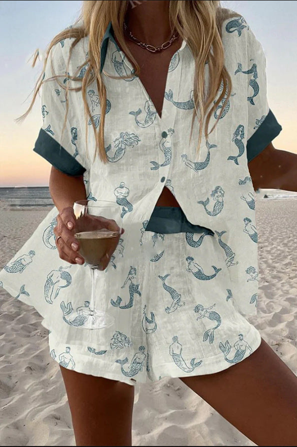 Phoebe | Mermaid Linen Outfit