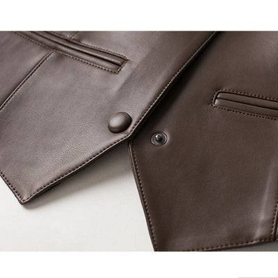 Angelina Sheepskin Leather Vest