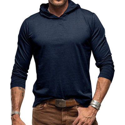 Men’s Hoodie – Slim Fit Pullover – Lightweight Cotton – Long Sleeve Casual Wear