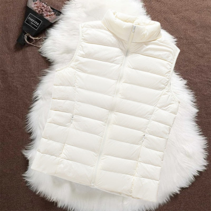 THE ELARA PUFFER VEST | WHITE