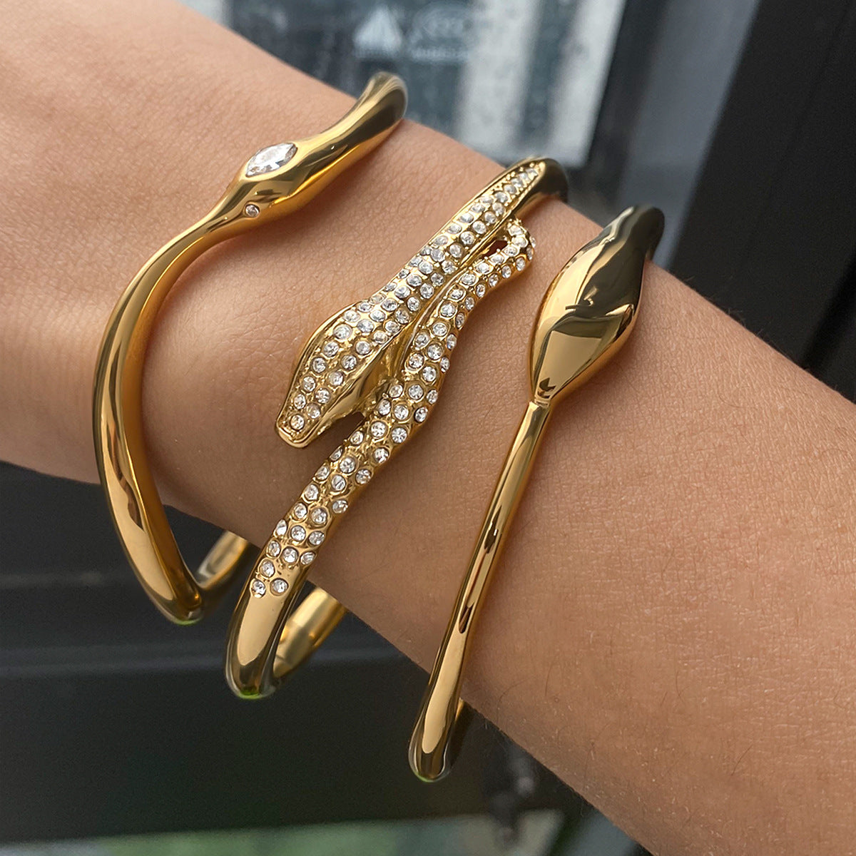 Cassian Veyne Bracelet Set | Gold 18k