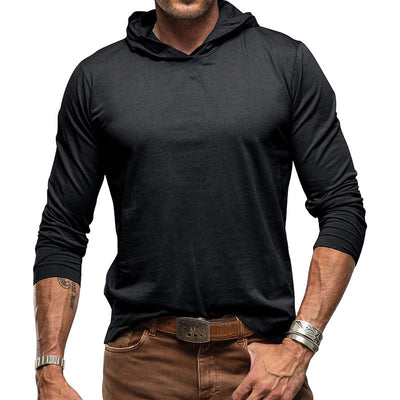 Men’s Hoodie – Slim Fit Pullover – Lightweight Cotton – Long Sleeve Casual Wear