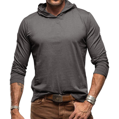Men’s Hoodie – Slim Fit Pullover – Lightweight Cotton – Long Sleeve Casual Wear
