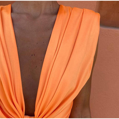 Feera™ | Elegant Party Dress with Deep Neckline