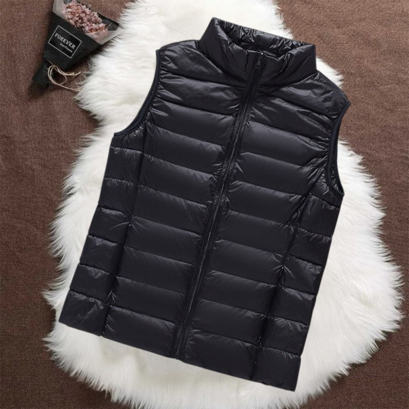 THE ELARA PUFFER VEST | BLACK