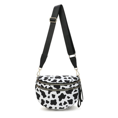 Cross Body Checkered Bum Sling Bag