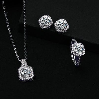 Elena Crystal Set | White Gold 18k