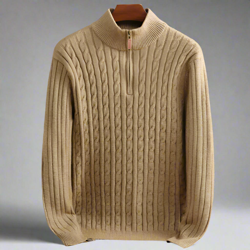 Shepard Wool Zip-Up Sweater