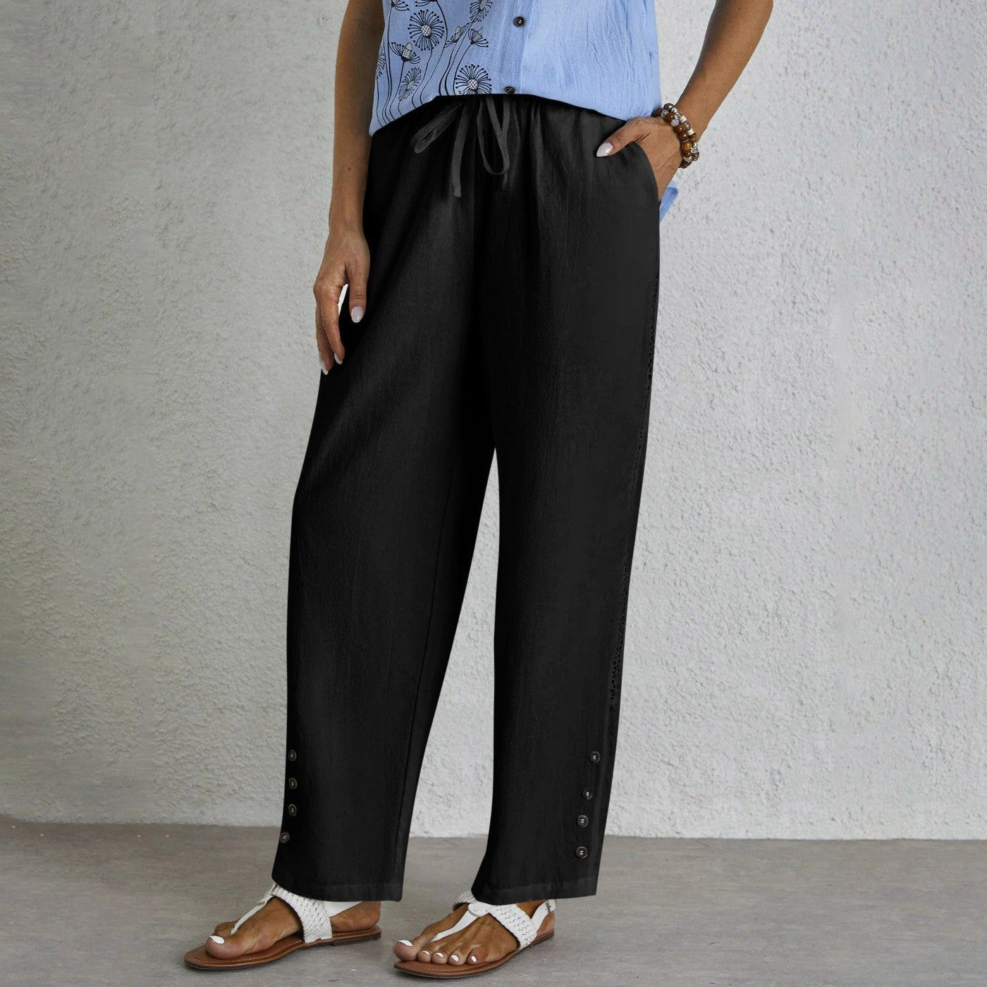 Shania™ | Relaxed Buttoned Pants