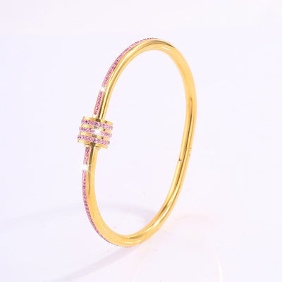 Tessandra Virelli Bracelet Pink | Gold 16k