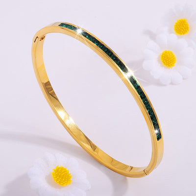 Liora Bellanotte Bracelet Green | Gold 16k