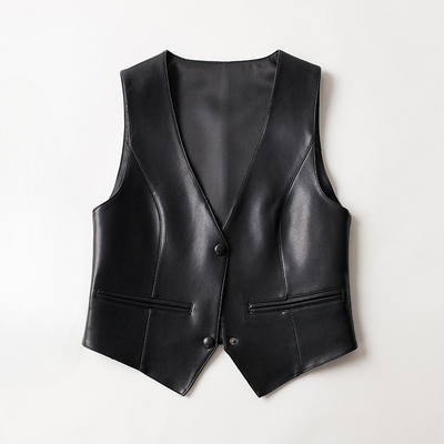Angelina Sheepskin Leather Vest