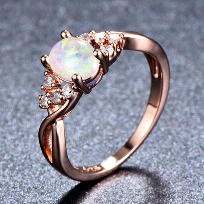 Sylva Moonhart Purple Ring | Rose Gold 14k