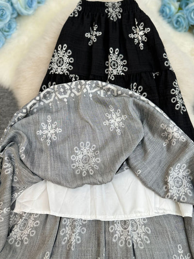 Women's Skirt  Elastic Waist - Bohemian Chic