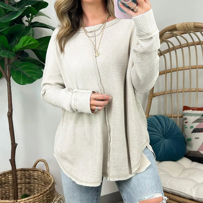 Elora™ | Effortless Crewneck Washed Top