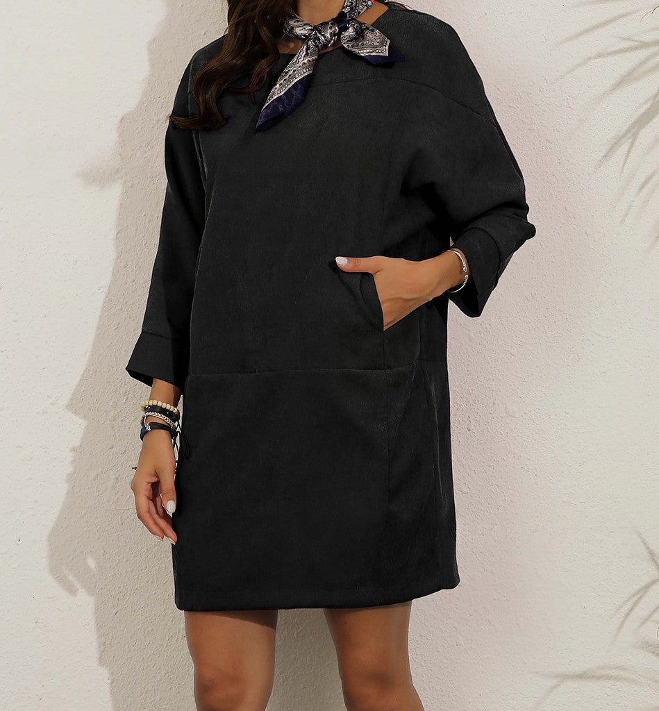 Avencea - Corduroy Dress - Retro Design