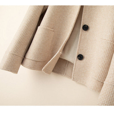 Regina Wool Houndstooth Jacket