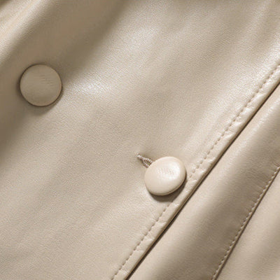 Chelsea Sheepskin Leather Trench Coat