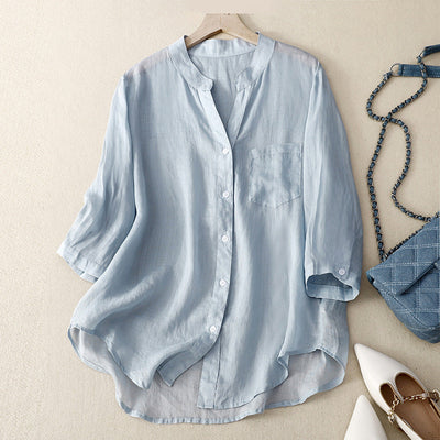 TAMAR LINEN BLOUSE