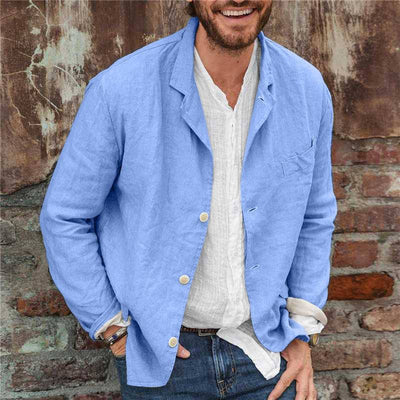 Men’s Blazer – Relaxed Fit – Long Sleeve Casual Lightweight
