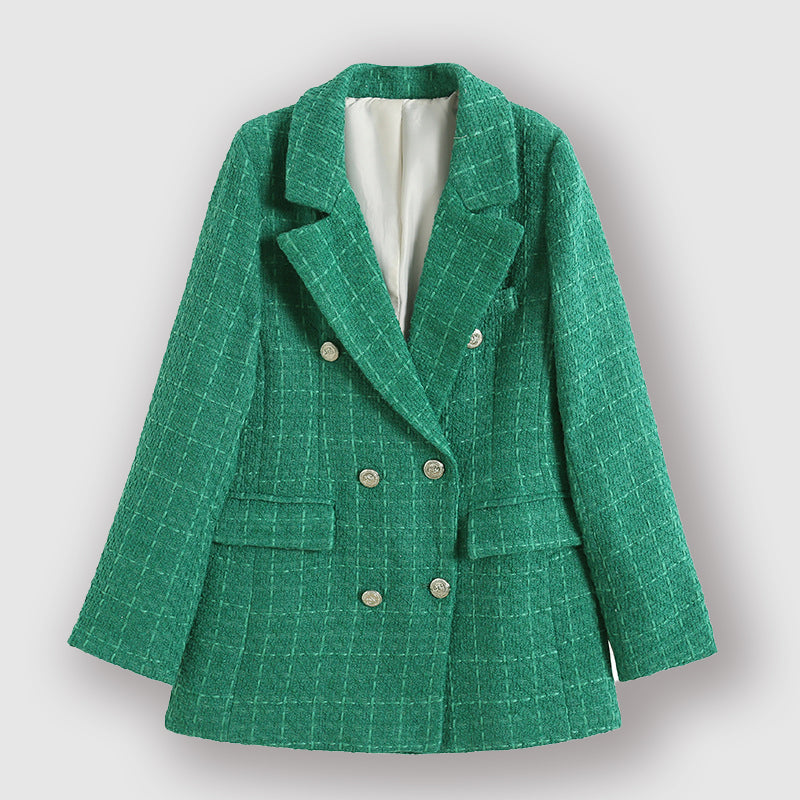 Castello Vecchio – Double-Breasted Checked Blazer