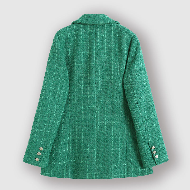 Castello Vecchio – Double-Breasted Checked Blazer