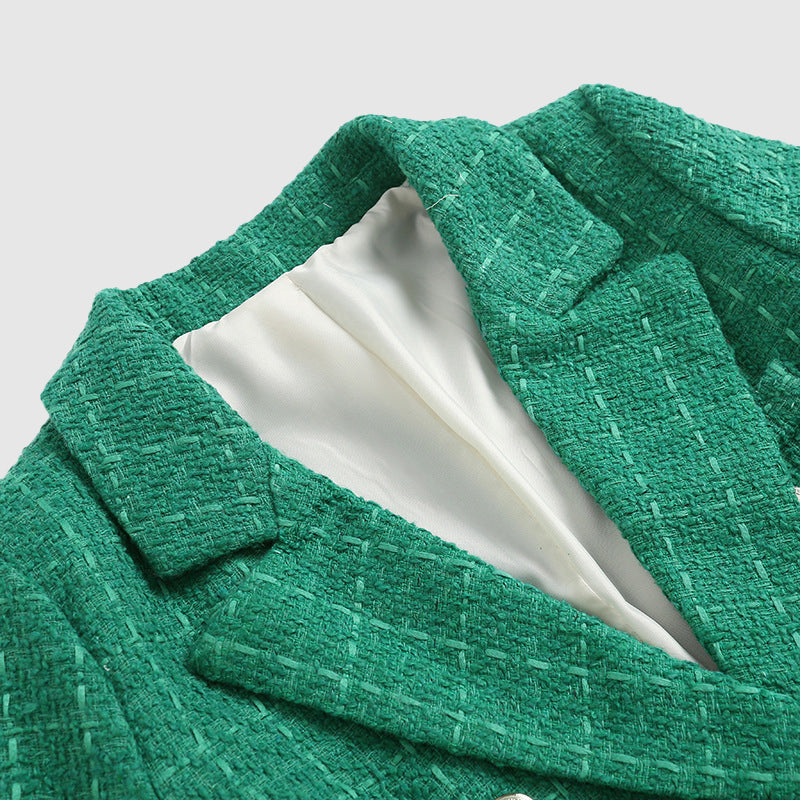 Castello Vecchio – Double-Breasted Checked Blazer