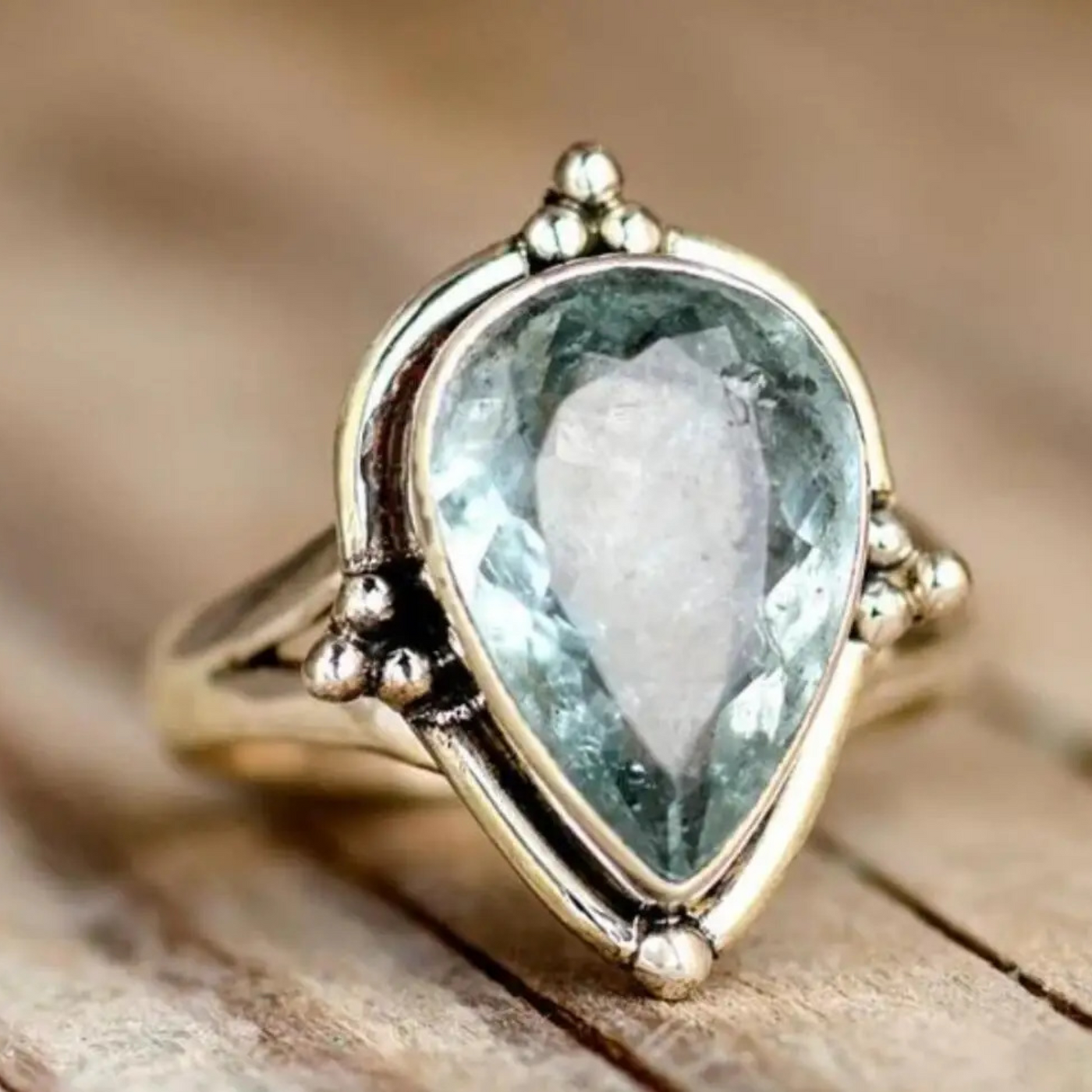 Radiant Gemstone Ring