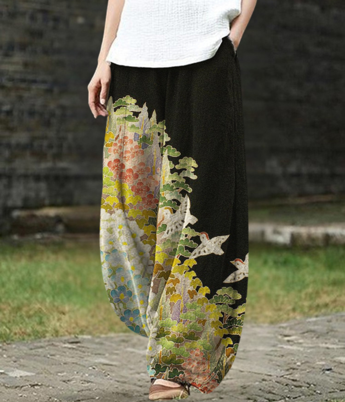 Sophina | Wide-Leg Pants with Floral Print