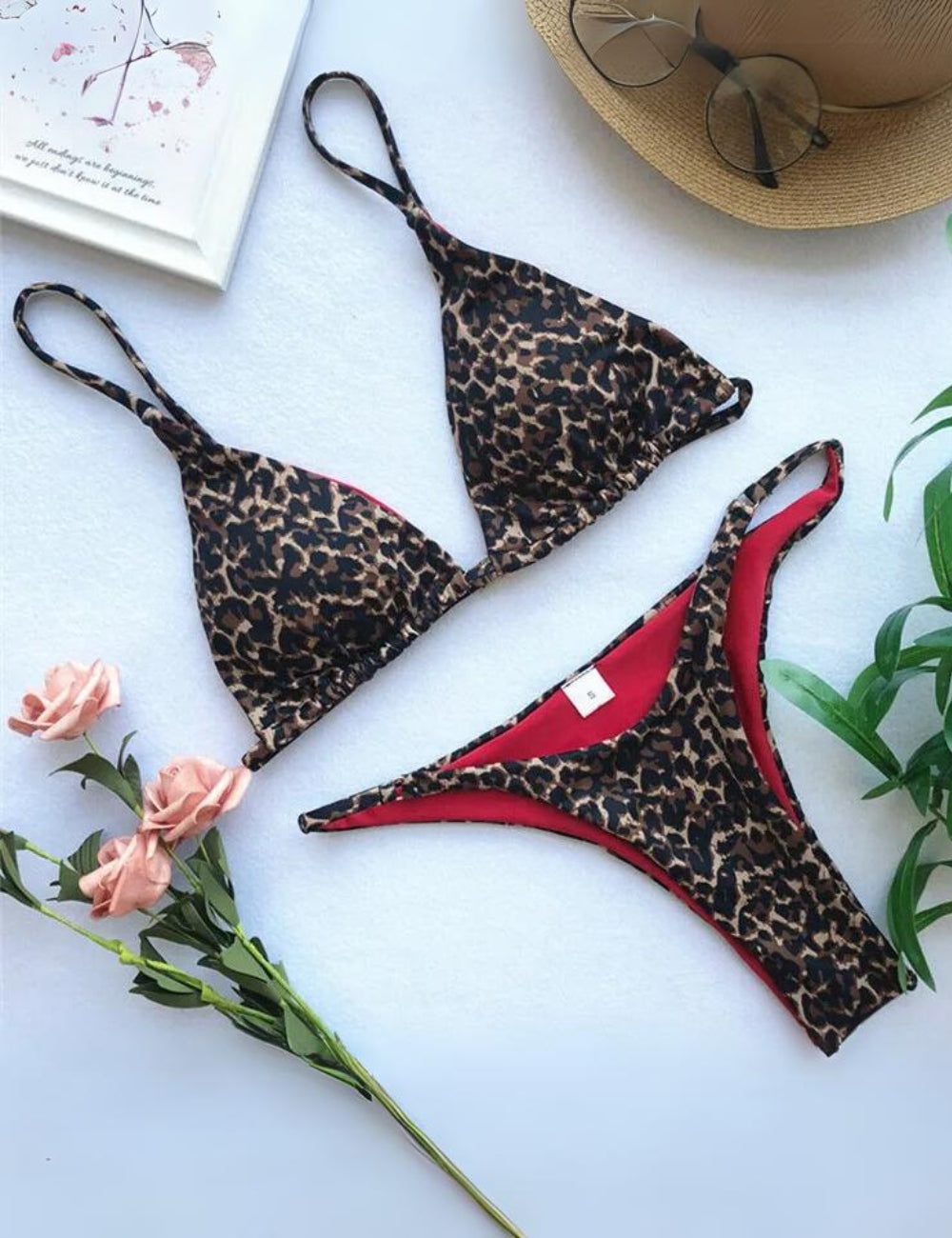 Avencea - Bikini Set - Padded Leopard Bra