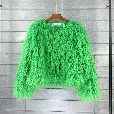 Ashley | Women’s Stylish Faux Fur Cropped Jacket