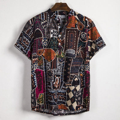 "Palm Grove" Plaid Shirt