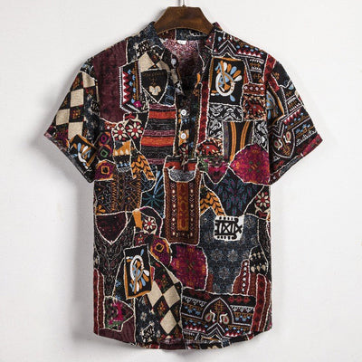 "Palm Grove" Plaid Shirt