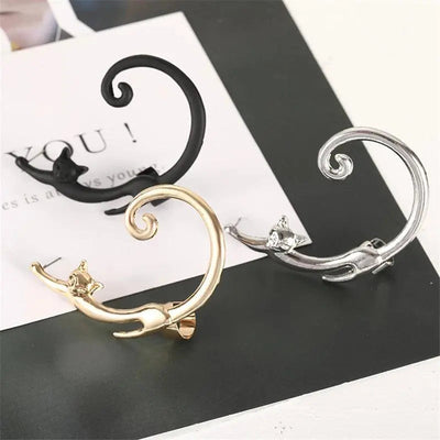 Silver Luxury Earring for Cats