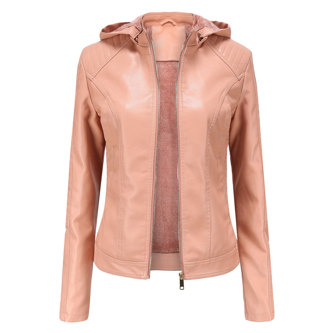 Avencea - Elegant leather jacket in stylish design