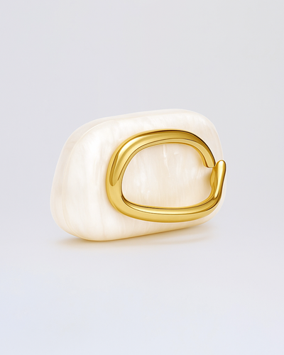 Sculptural Pearl Clutch
