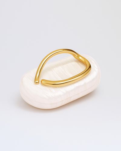 Sculptural Pearl Clutch