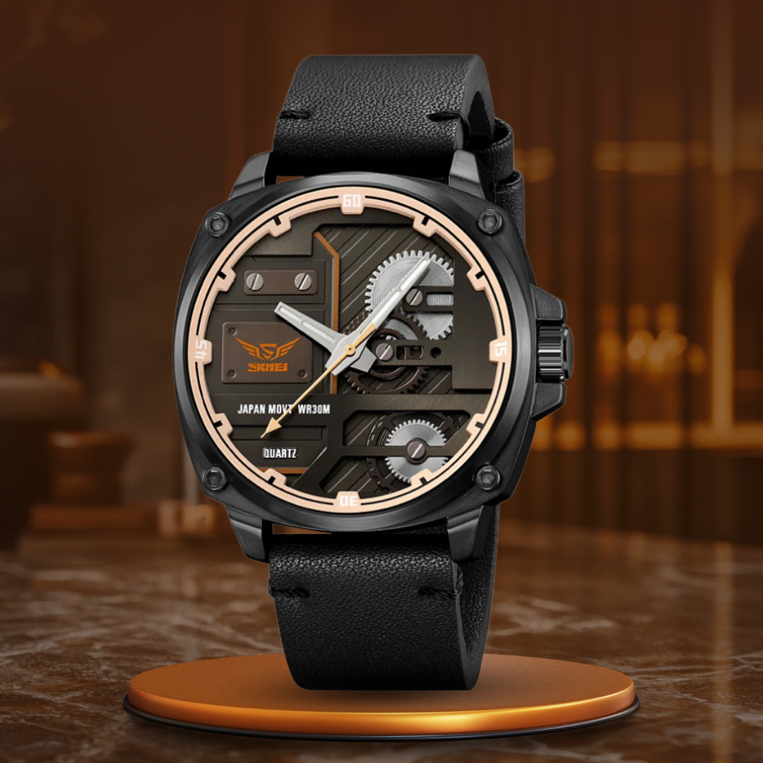 Quartz Leather Men's Watch™