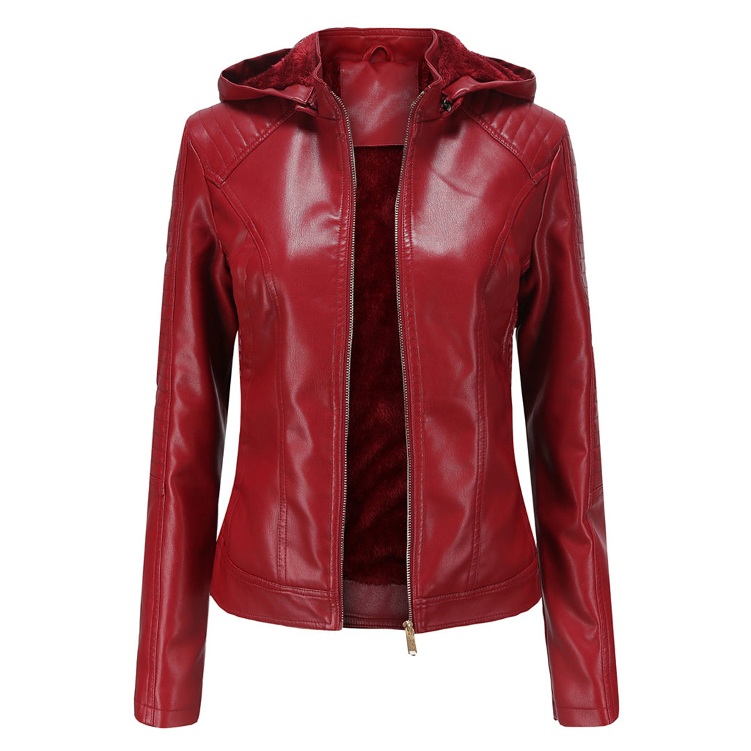 Avencea - Elegant leather jacket in stylish design