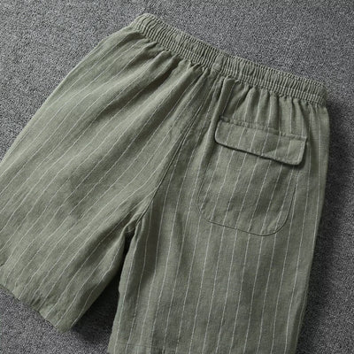 "Riviera Stripe" Drawstring Shorts