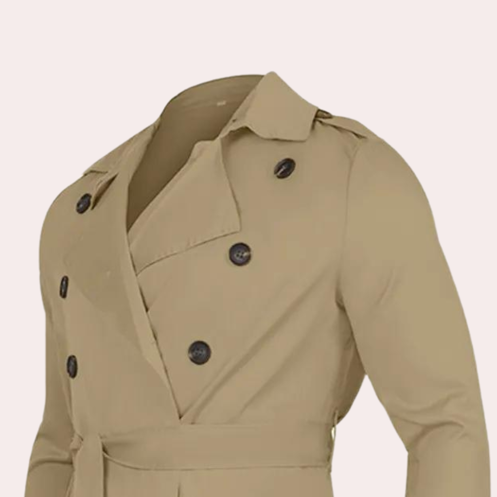 Avencea - Heren Trench Coat for Elegance and Functionality