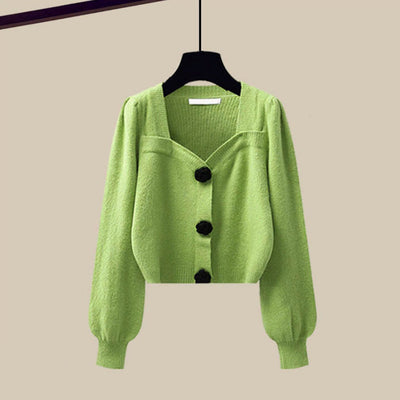 Monterosso – Cropped Cardigan & Wide-Leg Set