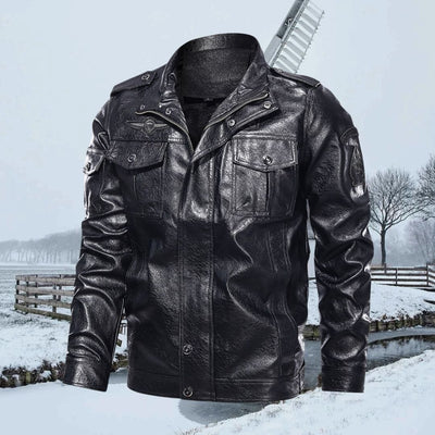 Avencea - Stylish Men's Leather Jacket for the Modern Gentleman