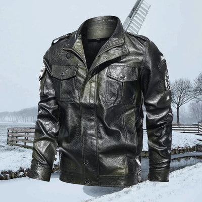 Avencea - Stylish Men's Leather Jacket for the Modern Gentleman