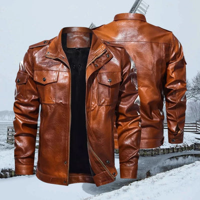 Avencea - Stylish Men's Leather Jacket for the Modern Gentleman