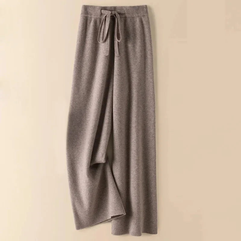 Lusara - Knitted Wool Loose Pants